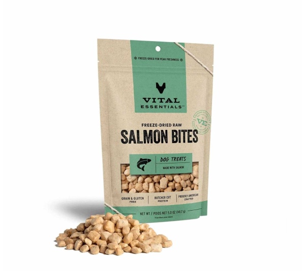 Vital Essentials(R) Freeze-Dried Raw Salmon Bites Dog Treats - 5 oz