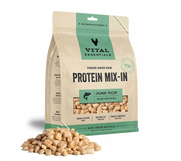 Vital Essentials(R) Freeze-Dried Raw Salmon Protein Mix-In Meal Topper for Dogs - 18 oz