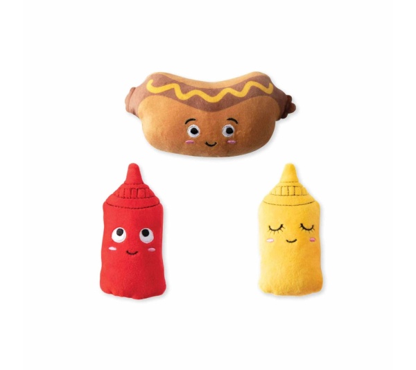 Wagsdale Let's Be Frank 3pc Small Dog Toy Set