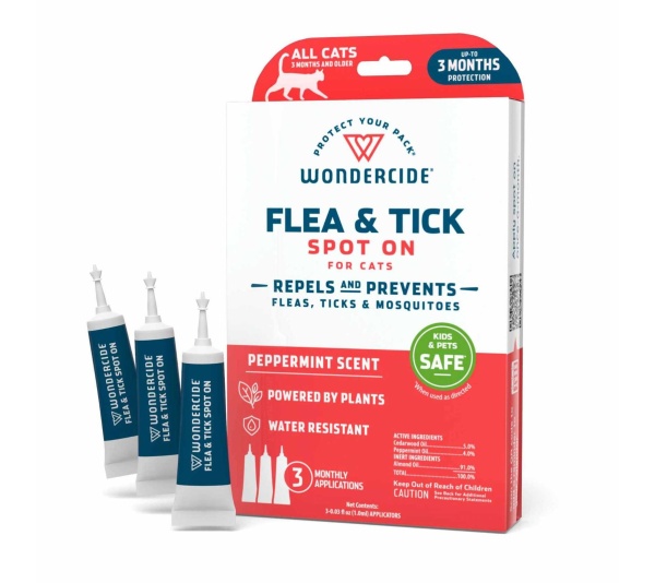 Wondercide Flea & Tick Spot On for Cats - Peppermint