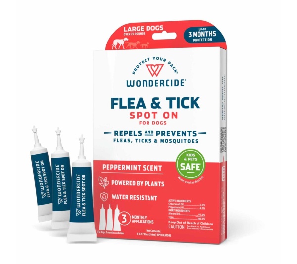 Peppermint - Wondercide Flea & Tick Spot On for Dogs  - Large
