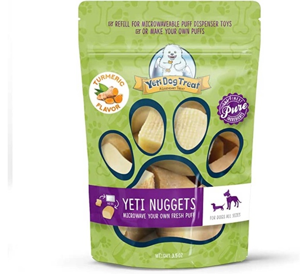 Yeti Dog Nuggets Turmeric Flavored 6 pieces 3.5oz