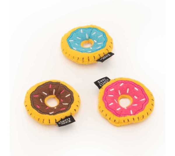 ZippyClaws Mini Donutz 3-Pack