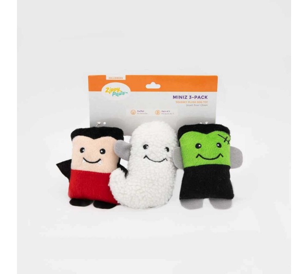 ZippyPaws Halloween Miniz Monsters (3pack)