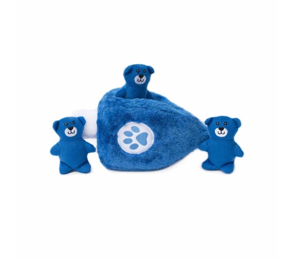 ZippyPaws Hanukkah Burrow Dreidel Plush Dog Toy