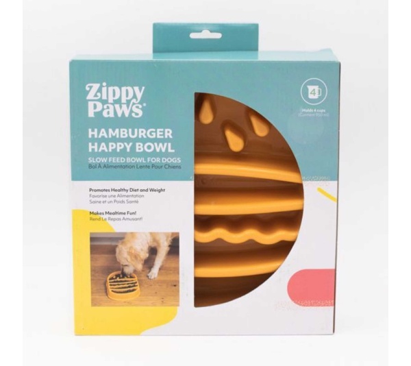 ZippyPaws Happy Bowls - Hamburger