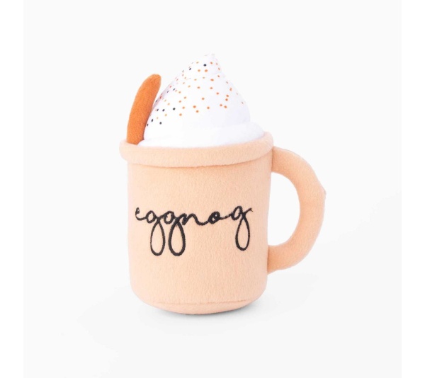 ZippyPaws Holiday Eggnog Plush Dog Toy