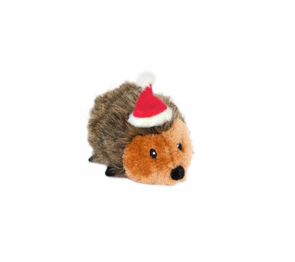ZippyPaws Holiday Hedgehog Plush Dog Toy  - Small