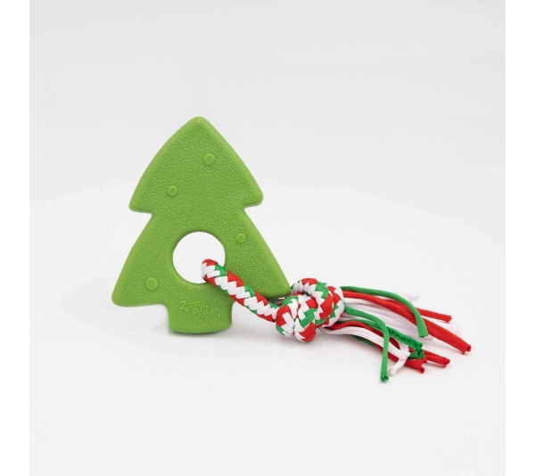 ZippyPaws Holiday ZippyTuff Teether Christmas Tree Dog Chew Toy - LLB Only