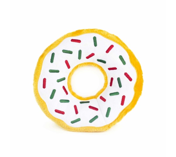 ZippyPaws Jumbo Donutz Peppermint Plush Dog Toy