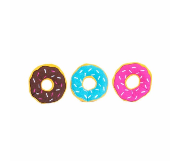 ZippyPaws Miniz 3-Pack Donutz