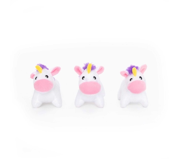 ZippyPaws Miniz Unicorns 3pk