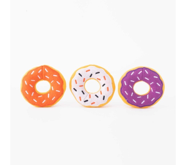 ZippyPaws Miniz  Halloween Donutz (3pack)