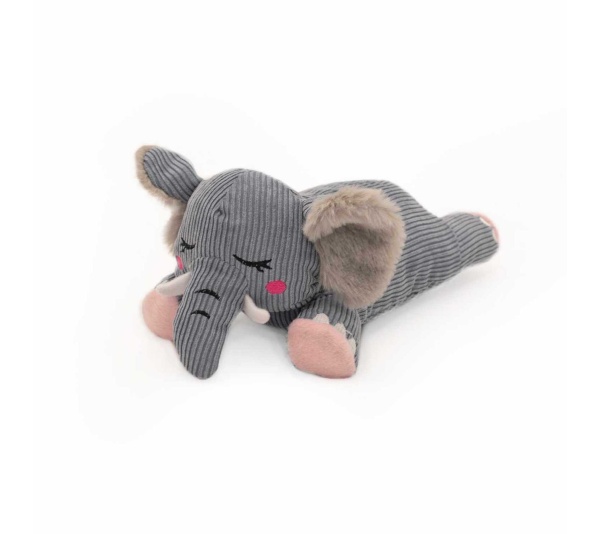 ZippyPaws Snooziez with Shhhqueaker - Elephant