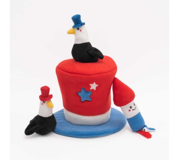 ZippyPaws Zippy Burrow - Americana Top Hat