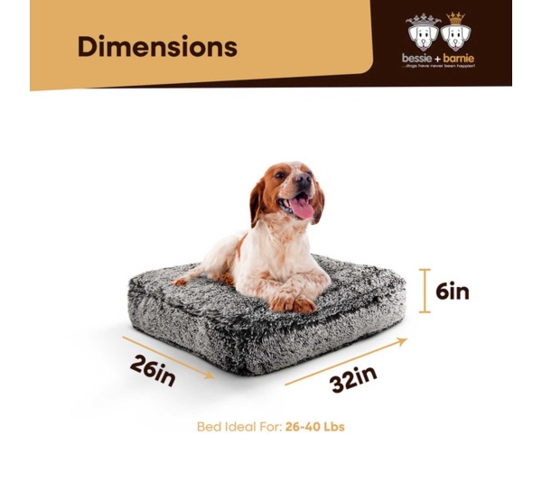 Midnight Frost - Rectangle Bed MD - Midnight Frost - MD - 32" x 36"