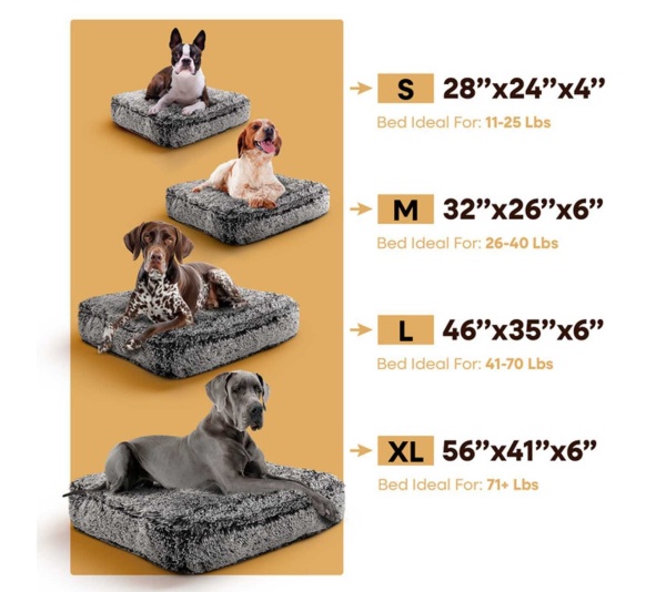 Midnight Frost - Rectangle Bed LG - Midnight Frost - LG - 46" x 35"