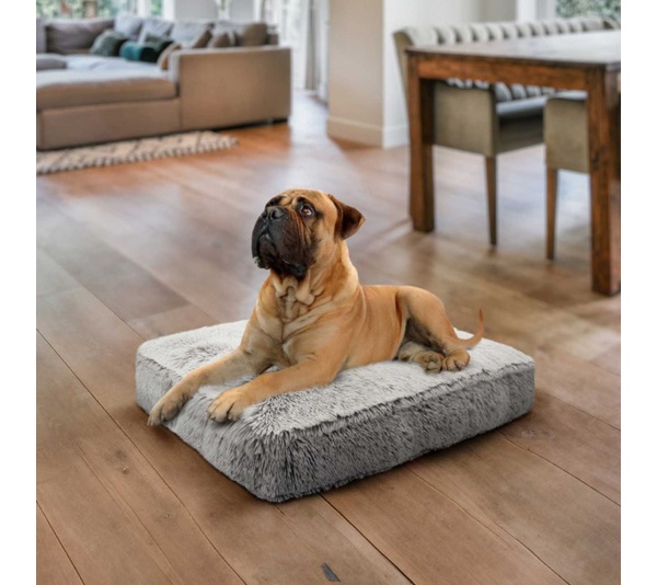 Frosted Snow - Rectangle Bed XL - Frosted Snow - XL - 56" x 41"