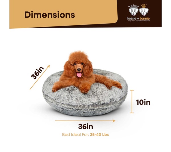 Frosted Snow - Bagel Bed MD - Frosted Snow - MD - 36"