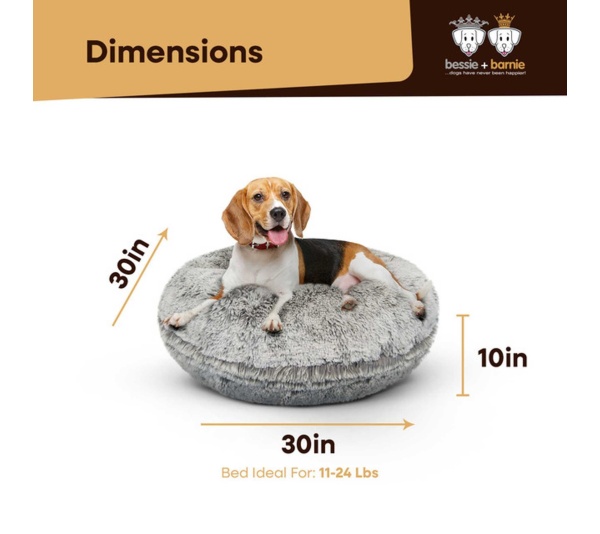 Frosted Snow - Bagel Bed SM - Frosted Snow - SM - 30"