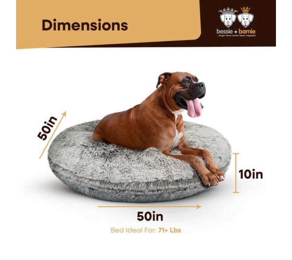 Frosted Snow - Bagel Bed XL - Frosted Snow - XL - 50"