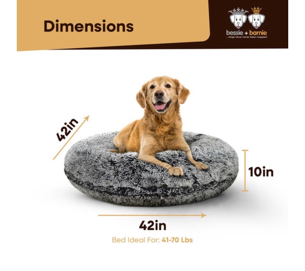 Midnight Frost - Bagel Bed LG - Midnight Frost - LG - 42"