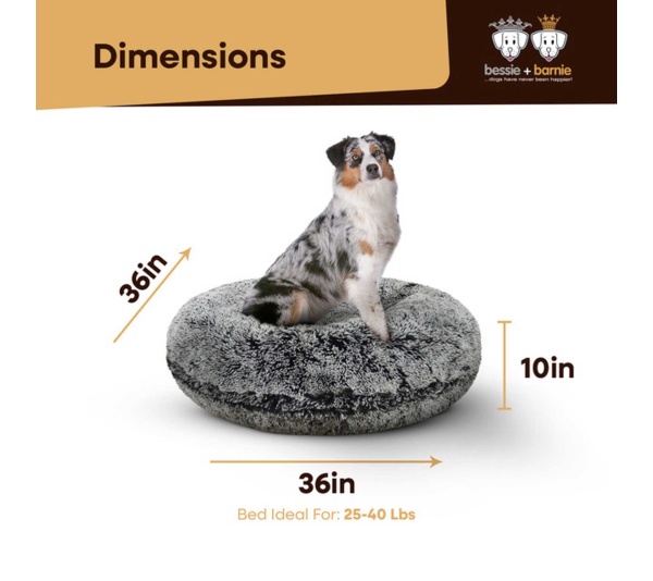 Midnight Frost - Bagel Bed MD - Midnight Frost - MD - 36"