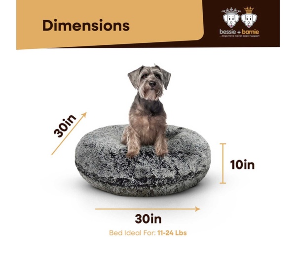 Midnight Frost - Bagel Bed SM - Midnight Frost - SM - 30"