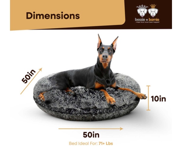 Midnight Frost - Bagel Bed XL - Midnight Frost - XL - 50"