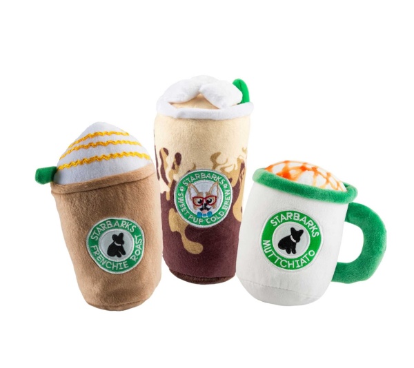 Caffeinated Pup Bundle Squeaker Dog Toy