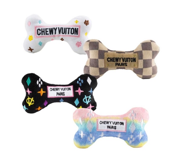 Chewy Vuiton Bones Sampler Dog Toy