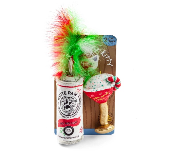 White Paw & Cattini Stocking Stuffers Christmas Catnip Toys