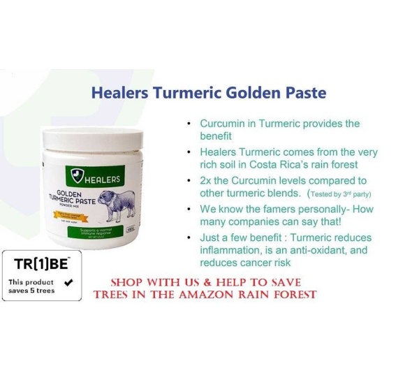 Healers Golden Turmeric Paste for Dogs