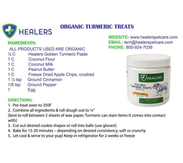 Healers Golden Turmeric Paste for Dogs