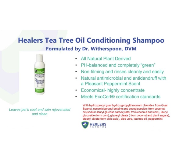 Healers Tea Tree Oil Conditioning Shampoo for Pets (8oz)