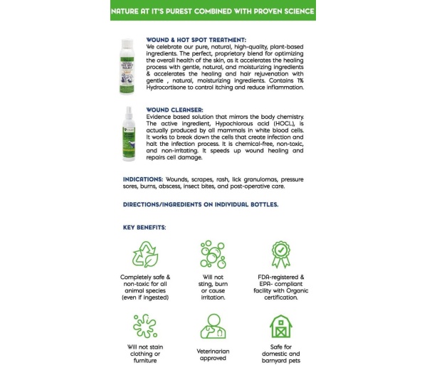 Natural Wound Cleanser and Skin Rejuvenation Combo