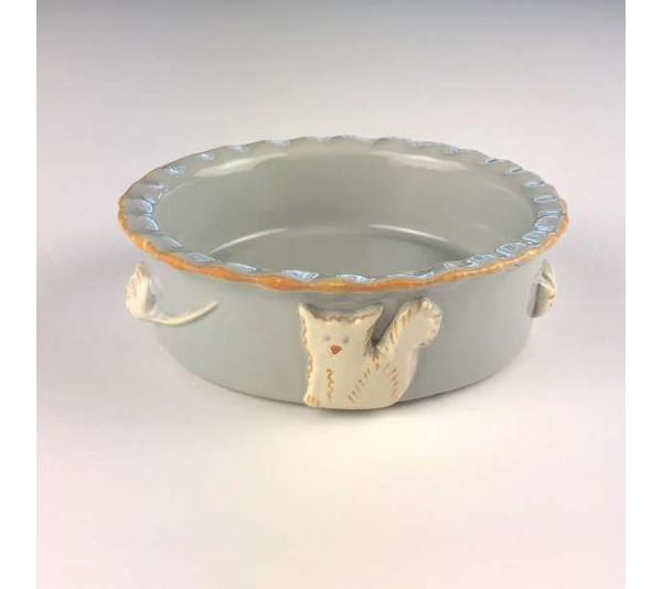 French Grey - Cat Bowl - Small