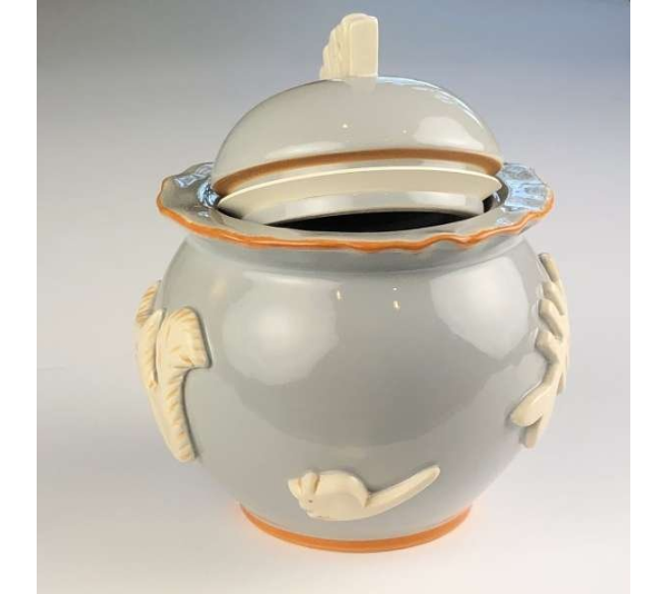 French Grey - Cat Treat Jar - Jar