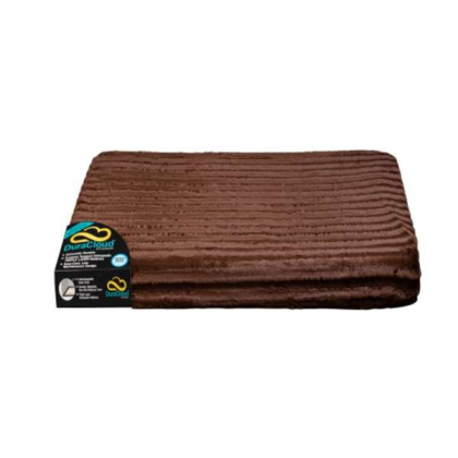 Brown - DuraCloud Orthopedic Pet Bed and Crate Pad Contour Cover - Medium