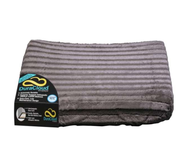 Charcoal - DuraCloud Orthopedic Pet Bed and Crate Pad - XX-Large