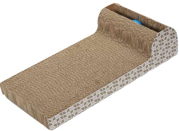 Brown - L-Shaped Cat Scratching Board