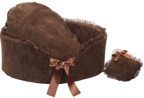 Brown - Luxurious Sofa Style Round Dog Bed