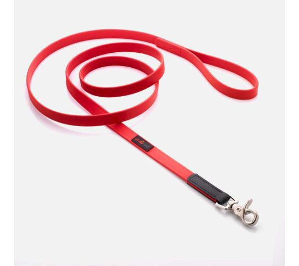 Red - Boss Regular Leash - 5/8" x 6'