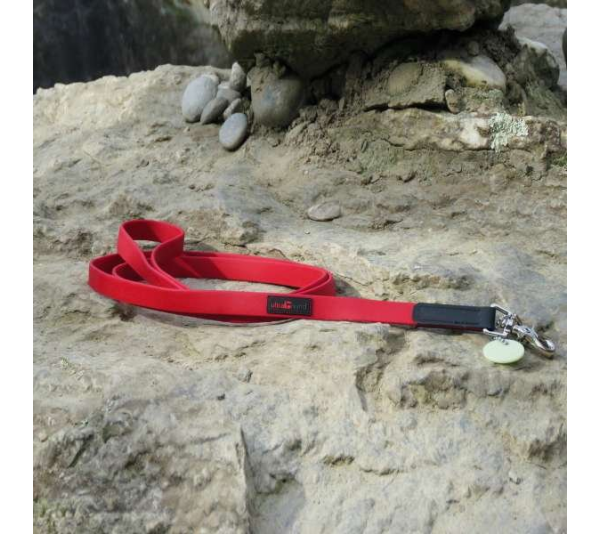 Red - Boss Regular Leash - 5/8" x 6'