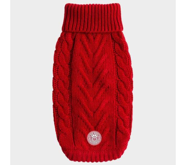 Red - GF Pet Chalet Dog Sweater  - 3XS