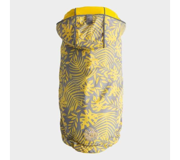 Yellow - GF Pet Reversible ElastoFit Raincoat  - Medium