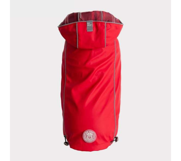 Red - GF Pet Reversible ElastoFit Raincoat  - XS