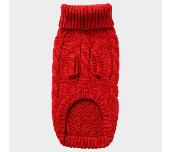 Red - GF Pet Chalet Dog Sweater  - 2XS