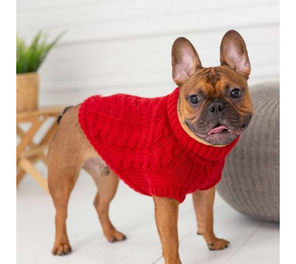 Red - GF Pet Chalet Dog Sweater  - 3XS