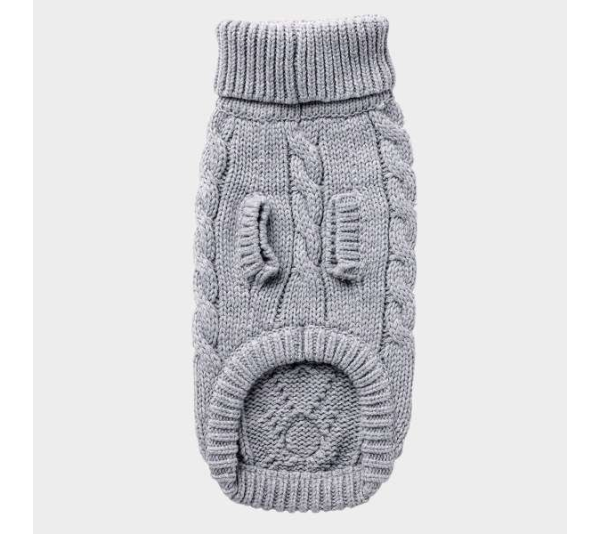 Grey - GF Pet Chalet Dog Sweater  - 2XL